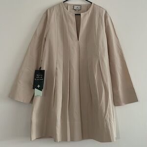 NEW Tuckernuck Luella Long Sleeve Mini Dress Stone Plus Size